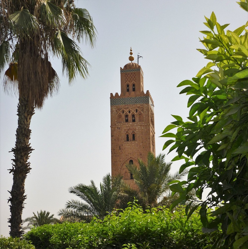 Mezquita Koutoubia, emblema de la ciudad de Marrakech 