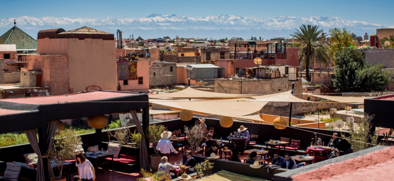 Restaurante que está de moda en la medina de Marrakech, Terrasse des épices