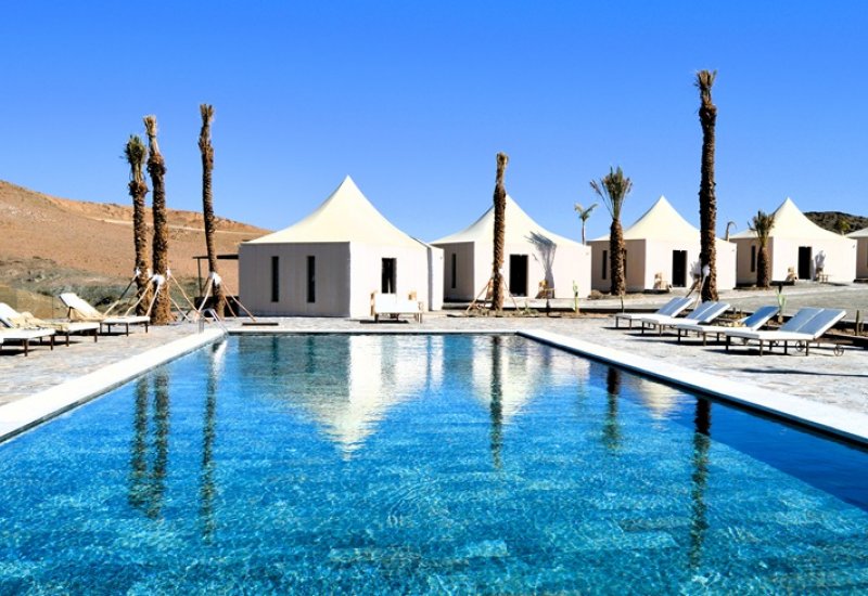 Una noche en el desierto de Agafay, en glamping de lujo