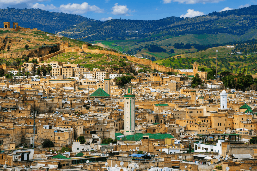 La medina de Fez, uno de los grandes tesoros de Marruecos 6 Vista panorámica de la medina de Fez desde las Tumbas Meriníes, Marruecos