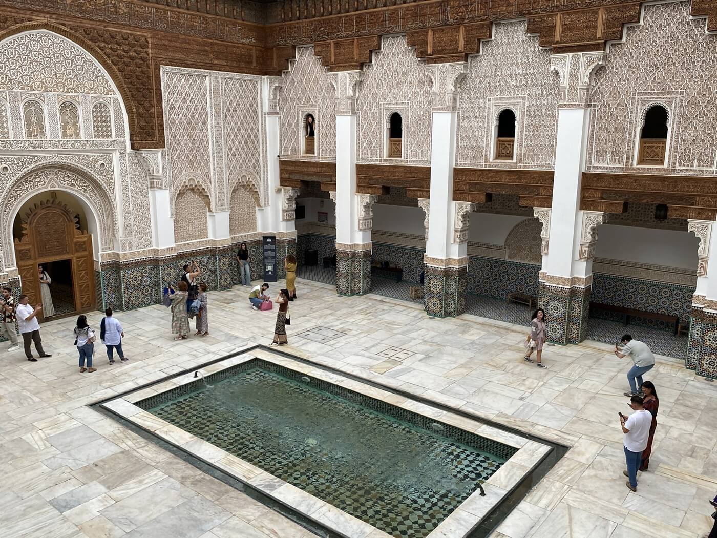 Patio de la Madrasa Ben Youssef de Marrakech