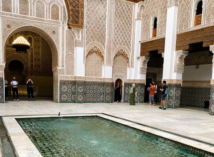Marrakech, Marrakech y siempre... Marrakech 3 Patio interior de la Madrasa Ben Youssef de Marrakech